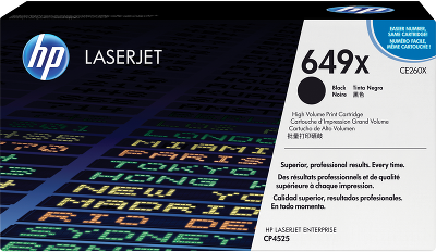 HP 649X Black Color LaserJet Print Cartridge (CE260X)