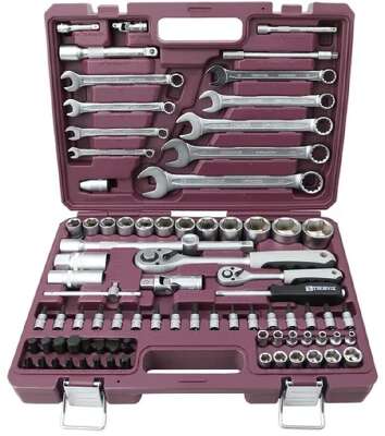 Thorvik TS082 Набор инструмента универсальный 1/4", 1/2"DR, 82 предмета