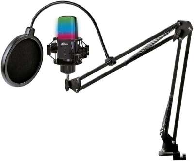 RITMIX RDM-270 Black {подключение XLR- jack3,5 мм; размеры микрофона: 5 * 15,5 * 3,8 см}