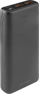 Внешний аккумулятор EnergEA Compac PQ2201 20000 мАч, Li-Pol, USB-C PD/2xUSB QC4.0, Black [CP-PQ2201-BLK]