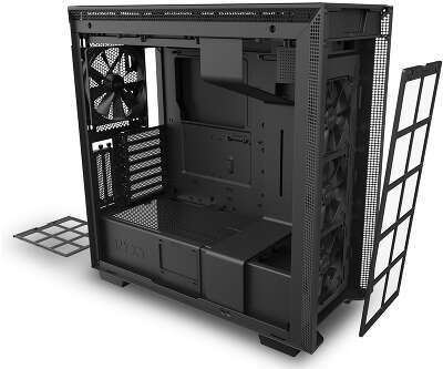 Корпус NZXT H710i Black, черный, ATX, Без БП (CA-H710I-B1)