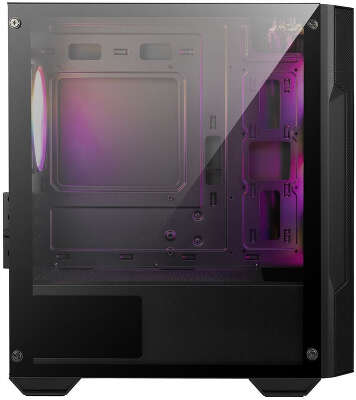 Корпус MSI MAG Forge M100A черный без БП mATX 2x120mm 2xUSB2.0 1xUSB3.0 audio bott PSU