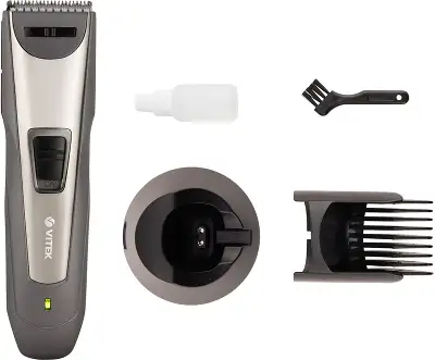 Машинка для стрижки Vitek VT-2572 графитовый 3Вт (насадок в компл:2шт)
