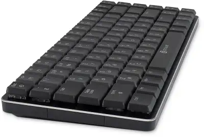Клавиатура Оклик K615X механическая серый/серебристый USB slim Multimedia for gamer LED (1934413)