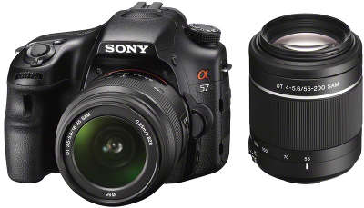 Цифровая фотокамера Sony Alpha SLTA57Y Double Kit (18-55 мм + 55-200 мм)
