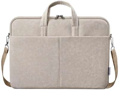 Defender Сумка для ноутбука Solid  15.6" PU кожа, бежевый, карман (26126)