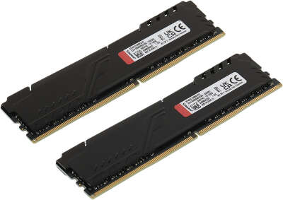 Память DDR4 2x16Gb 3200MHz Kingston KF432C16BBK2/32 Fury Beast Black RTL Gaming PC4-25600 CL16 DIMM 288-pin 1.35В single rank с радиатором Ret