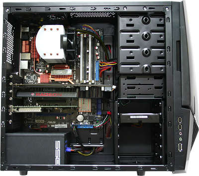 Корпус midiATX NZXT Lexa S Black-Blue (без б,п)
