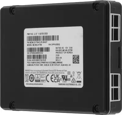 Накопитель SSD Samsung PCIe 5.0 x4 1920GB MZWLO1T9HCJR-00A07 PM1743 Enterprise 2.5" 1 DWPD