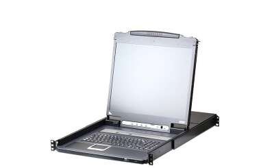 16-портовый IP KVM-переключатель с ЖК-дисплеем Slideaway/ATEN/CL5716IN-ATA-RG/ SINGLE RAIL 16P PS/2-USB LCDKVMP 19INCH WIH IP