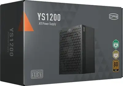 Блок питания PcCooler ATX 1200W YS1200 Gen.5 80+ gold (20+4pin) APFC 135mm fan 12xSATA Cab Manag RTL