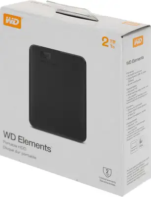 Жесткий диск WD USB3.0 2TB WDBU6Y0020BBK-WESN Elements Portable 2.5