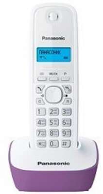 Panasonic KX-TG1611RUF (сиреневый) {АОН, Caller ID,12 мелодий звонка,подсветка дисплея,поиск трубки}