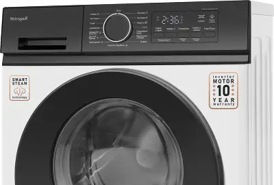 Стиральная машина Weissgauff WM 41106 Inverter Steam класс: A+++ загр.фронтальная макс.:6кг белый инвертор