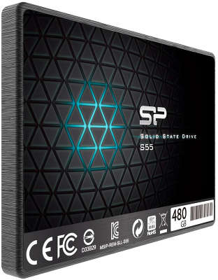Твердотельный накопитель SSD 2.5" Silicon Power SATA III 480GB [SP480GBSS3S55S25] Slim S55