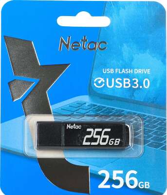 Модуль памяти USB3.0 Netac U351 256 Гб черный [NT03U351N-256G-30BK]