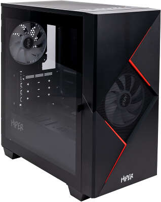 Корпус GameMax Cyclops BR, черный/красный, mATX, Без БП (Cyclops BR)