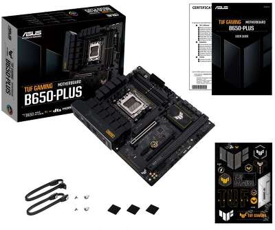 Материнская плата ASUS TUF GAMING B650-PLUS AM5 ATX 4xDDR5 2xPCIEx16 2xPCIEx1 3xM.2 2xUSB-C DP HDMI 2.5GLAN (90MB1BY0-M0EAY0)