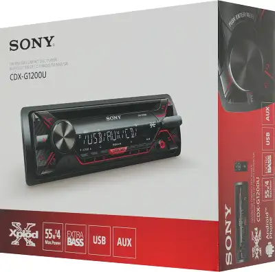 Автомагнитола Sony CDX-G1200U 1DIN 4x55Вт RDS