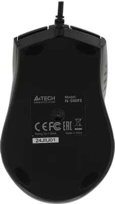 A-4Tech Мышь V-Track Padless N-500FS black optical (1000dpi) silent USB [1146039]