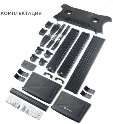 Подставка для телевизора Onkron TS2811 черный 60"-100" макс.147.8кг напольный мобильный