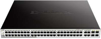 D-Link DGS-1210-52MP/FL1A Управляемый L2 коммутатор с 48 портами 10/100/1000Base-T и 4 комбо-портами 100/1000Base-T/SFP (48 портов PoE 802.3af/at, PoE-бюджет 370 Вт)