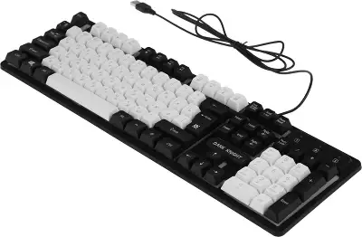 Клавиатура Defender Dark Knight GK-077 белый/черный USB Multimedia for gamer LED (45078)