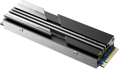 SSD накопитель Netac SSD NV5000 1TB PCIe 4 x4 M.2 2280 NVMe 3D NAND, R/W up to 5000/4400MB/s, IOPS(R4K) 400K/530K, TBW 640TB, with heat sink, 5y wty