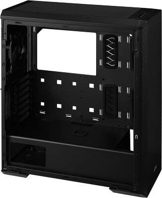 Корпус XPG DEFENDER BLACK [DEFENDER-BKCWW] (Midi-Tower, черный, TG, 120mm fan*3)