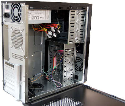 Корпус midiATX 2.03 Velton 2239 D+Red,  400W