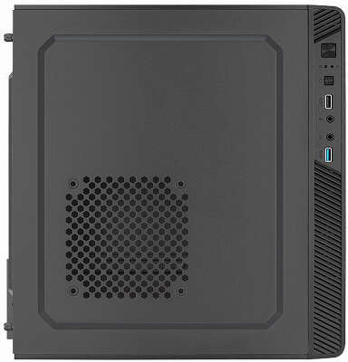Корпус AeroCool CS-106-S-BK-v1, черный, mATX, Без БП (ACCS-PC13014.11)