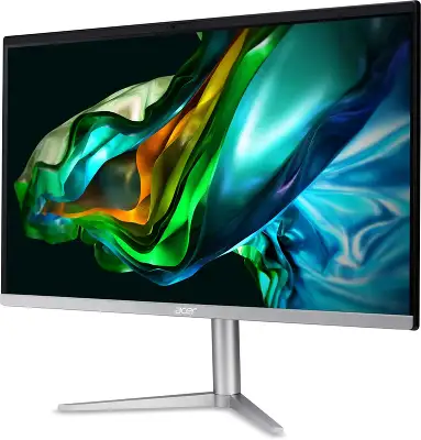 Моноблок Acer Aspire C24-1300 23.8" Full HD Ryzen 5 7520U (2.8) 16Gb SSD512Gb RGr CR Eshell GbitEth WiFi BT 65W клавиатура мышь Cam черный 1920x1080