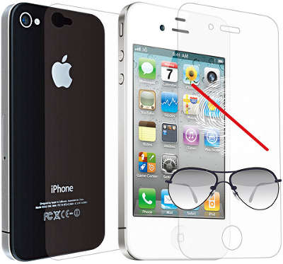Защитная пленка Ozaki iCoat Anti-Glare & Figerprint+ для iPhone 4/4S [IC857]