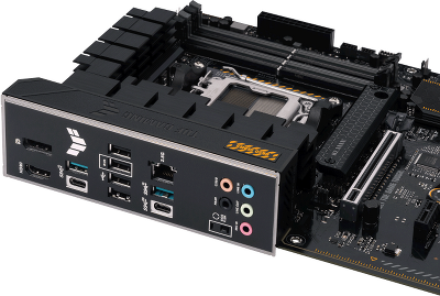 Материнская плата ASUS TUF GAMING B650-PLUS, AM5, B650, 4*DDR5, 4*SATA, 3*M.2, 2*USB 3.2, 4*USB 2.0, Type-C, 3*PCIx16, 2*PCIx1, DP+HDMI, ATX; 90MB1BY0-M0EAY0