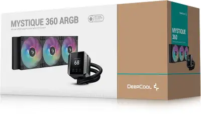 Система водяного охлаждения Deepcool Mystique 360 ARGB Soc-AM5/AM4/1200/1700/1851 черный 4-pin 36.49dB Al LCD 300W 1847gr Ret (R-LX750-BKADSNC-G-1)