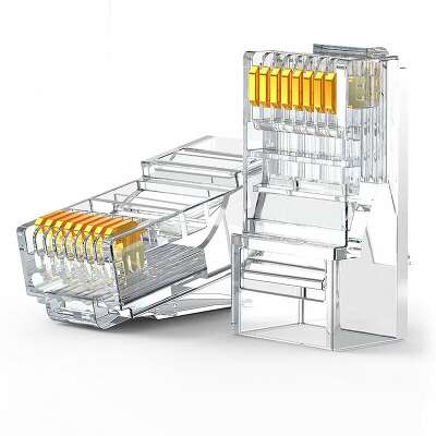 Коннектор UGREEN NW120 (50961) Cat 6 Unshielded RJ45 Modular Plugs 10 шт. Цвет: прозрачный