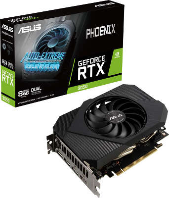 Видеокарта ASUS NVIDIA nVidia GeForce RTX 3050 8Gb DDR6 PCI-E HDMI, 3DP