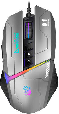 Мышь A4Tech Bloody W60 Max Gun серый/черный оптическая 10000dpi USB 10but