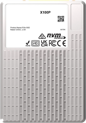 Серверный диск/ Phison SSD X100P, 15360GB, U2/U3, NVMe, PCIe Gen4x4, R/W 7000/6800MB/s, R/W 1600K/180K IOPS, DWPD 1, non-OPAL, single port