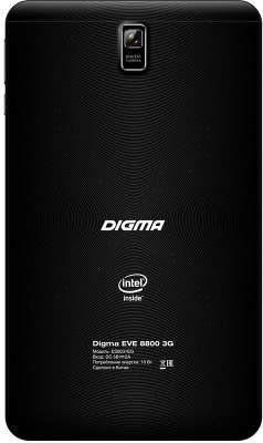 Планшет Digma EVE 8800 3G Atom Z3735G (1.2) 4C/RAM1Gb/16Gb 8" IPS/3G/WiFi/BT/W10/темно-серый