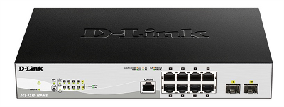 Коммутатор D-Link Управляемый L2 PoE-коммутатор, 8x1000Base-T PoE, 2x1000Base-X SFP, PoE-бюджет 78 Вт, защита от статического электричества до 6 кВ, CLI, консольный порт RJ-45, поддержка Dying Gasp