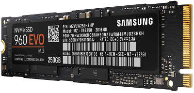 Накопитель SSD M.2 PCI-E x4 250GB Samsung 960 EVO (MZ-V6E250BW)