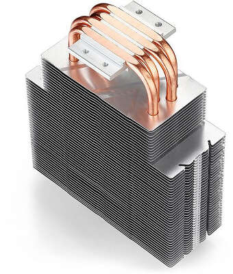 Устройство охлаждения(кулер) Deepcool Gammaxx 400 Blue Basic Soc-AM5/AM4/1200/1700/1851 черный 4-pin 18-30dB Al+Cu 130W 640gr Ret (DP-MCH4-GMX400P-BL)