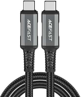 Кабель ACEFAST C1-09 USB-C to USB-C PD 240W Data (audio/video) Charging Cable. Цвет: черно-серый