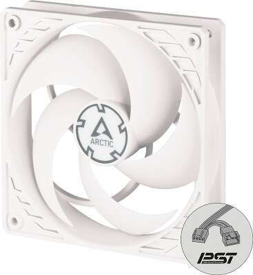 Вентилятор Arctic Cooling ARCTIC P12 PWM PST (White/White), 120мм, 1800rpm, 22.5 дБ, 4-pin, 1шт