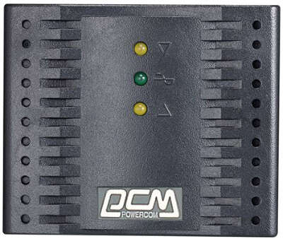 Стабилизатор напряжения Powercom TCA-2000, 2000VA, 1000W, EURO, черный