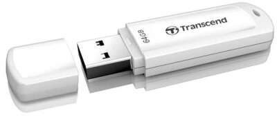 Флеш накопитель 64GB Transcend JetFlash 730, USB 3.1, Белый