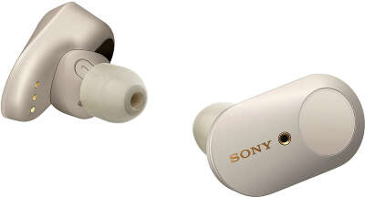 Беспроводные наушники Sony WF-1000XM3 с шумоподавлением, серебристые