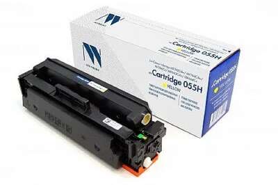 Тонер-картридж NVP совместимый NV-055H Yellow для Canon i-Sensys MF742Cdw/MF744Cdw/MF746Cx/LBP663Cdw/LBP664Cx (5900k)