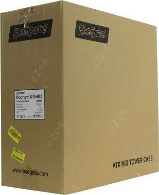 Корпус ExeGate UN-603, черный, ATX, 450W (EX269432RUS)